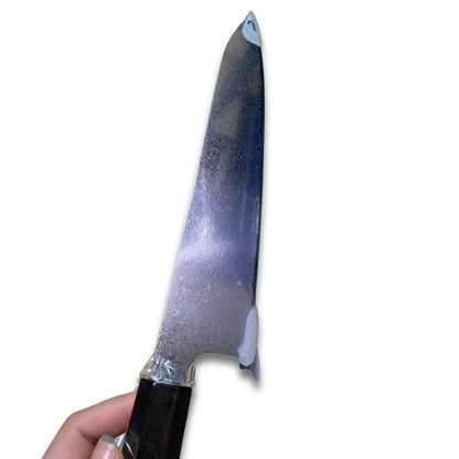Chef Knife Gyuto 8.2" - VG10 Damascus Steel - Black and Brown Rosewood Handle
