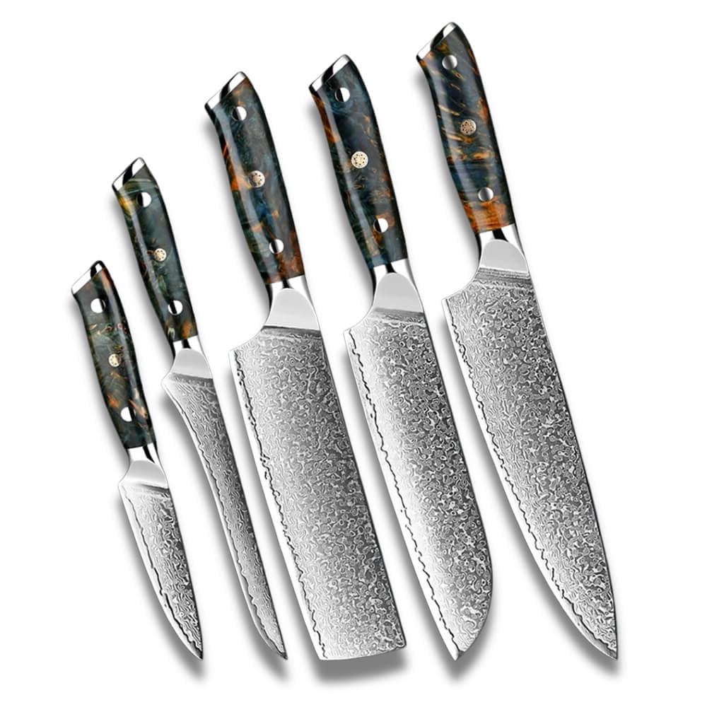 Kuhori Damascus Steel Knife Set