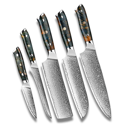 Kuhori Damascus Steel Knife Set