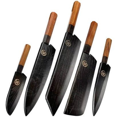 Chef Knife Wooden Guard - Saya with Magnetic Lock